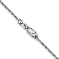 14k White Gold 1.05mm Spiga with Lobster Clasp Chain-PEN159L-26