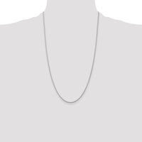 14k White Gold 1.05mm Spiga with Lobster Clasp Chain-PEN159L-26