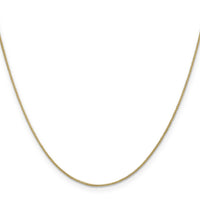 14k .85mm Spiga with Spring Ring Clasp Chain-PEN160-16
