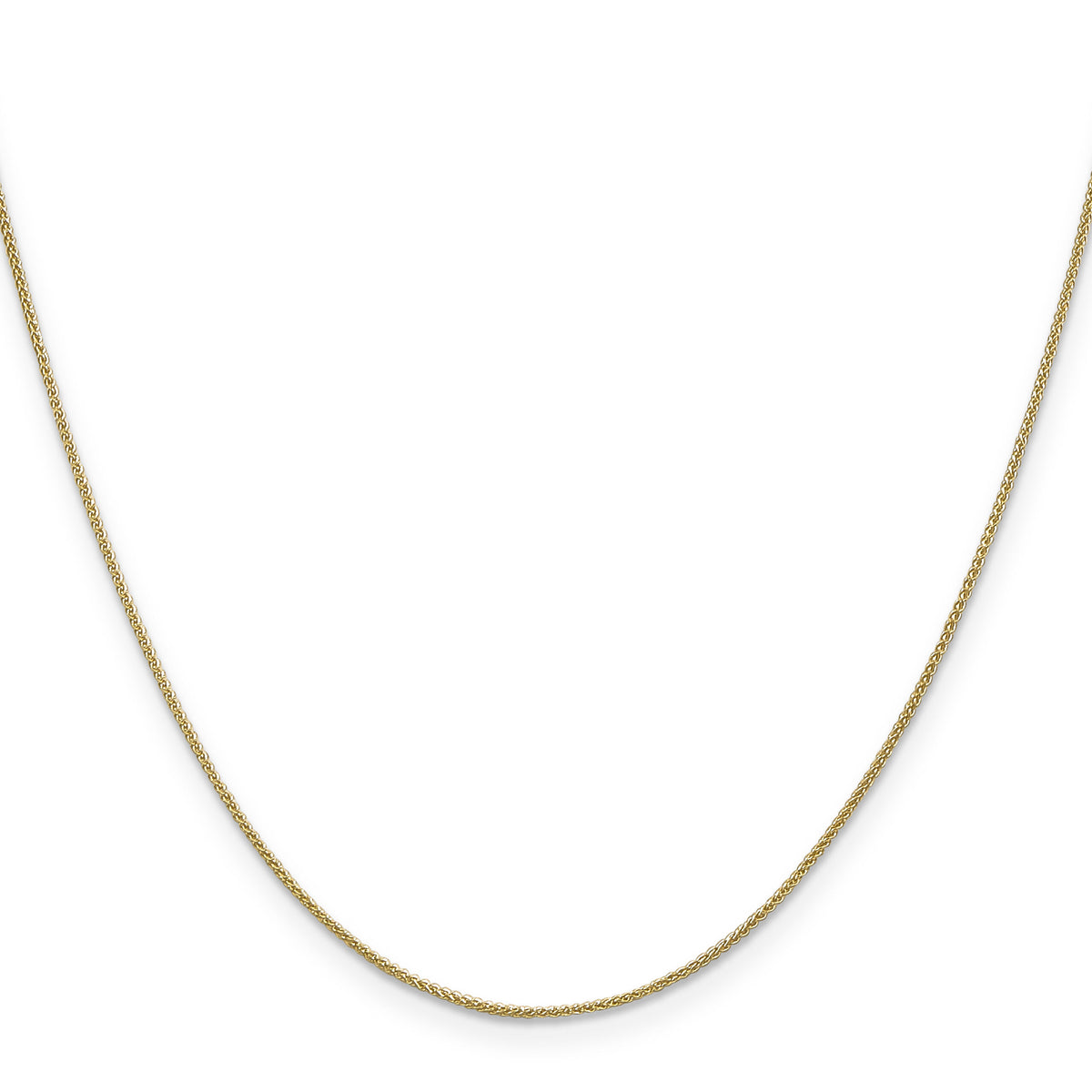 14k .85mm Spiga with Spring Ring Clasp Chain-PEN160-24