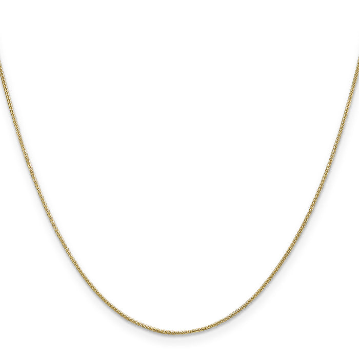 14k .85mm Spiga with Spring Ring Clasp Chain-PEN160-24