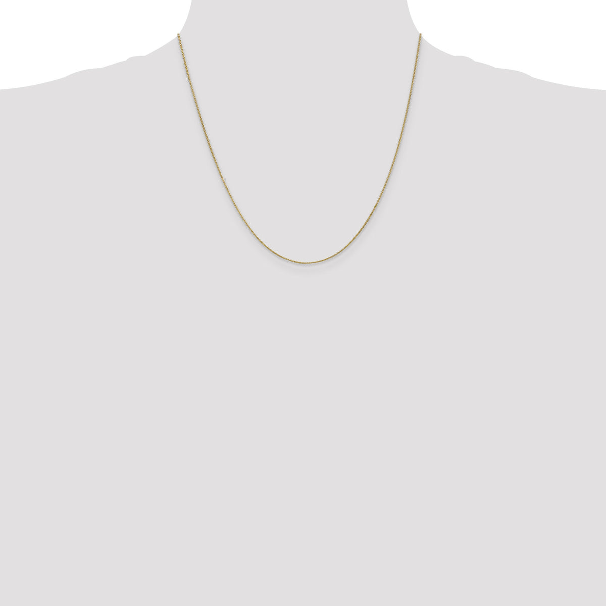 14k .85mm Spiga with Spring Ring Clasp Chain-PEN160-20