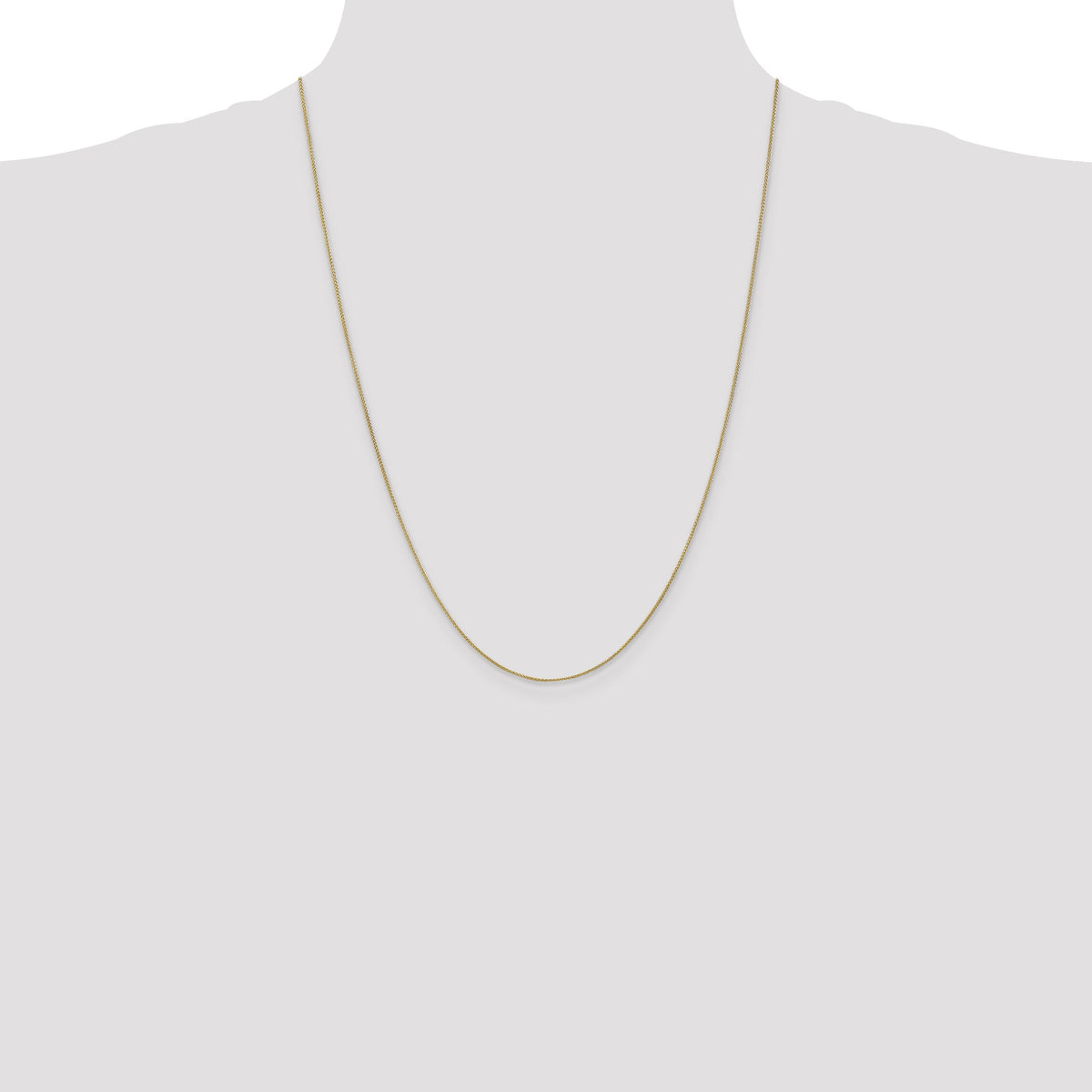 14k .85mm Spiga with Spring Ring Clasp Chain-PEN160-24