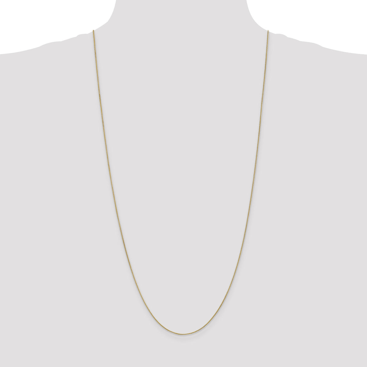 14k .85mm Spiga with Spring Ring Clasp Chain-PEN160-30