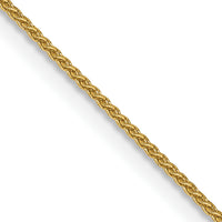 14k .85mm Spiga with Spring Ring Clasp Chain-PEN160-16
