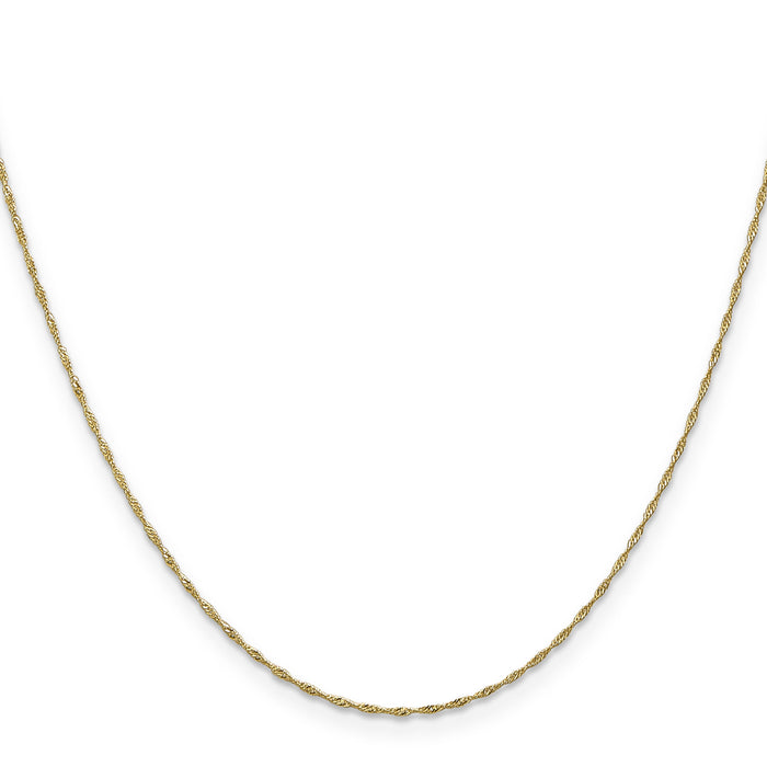 14k 1mm Singapore Chain-PEN164-22