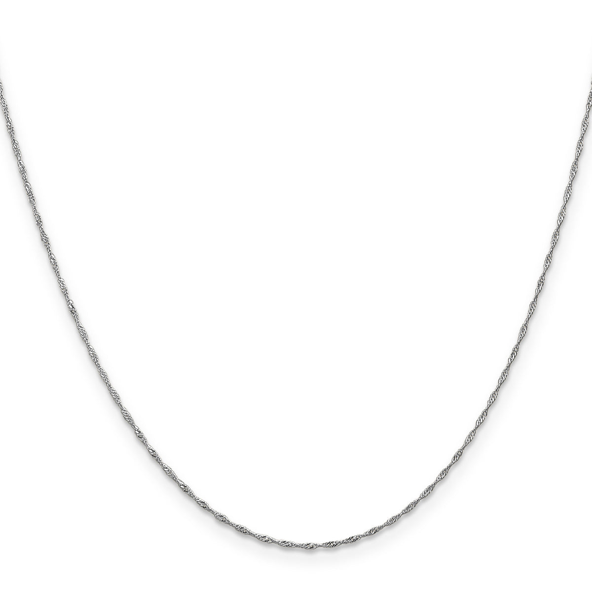 14k WG 1mm Singapore Chain-PEN166-22