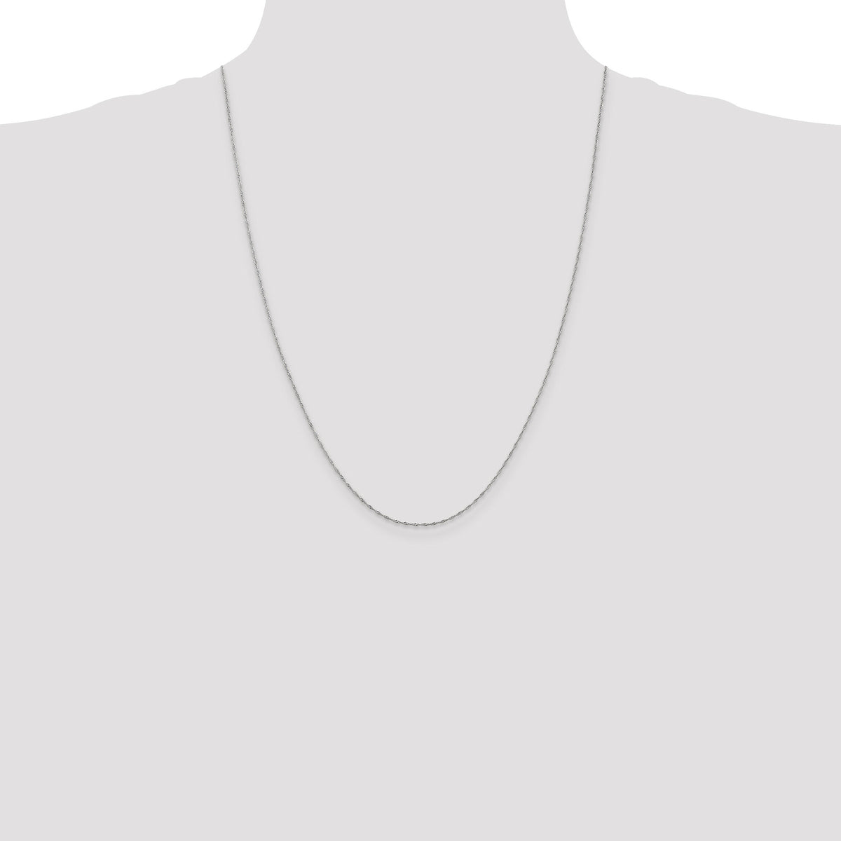 14k WG 1mm Singapore Chain-PEN166-24