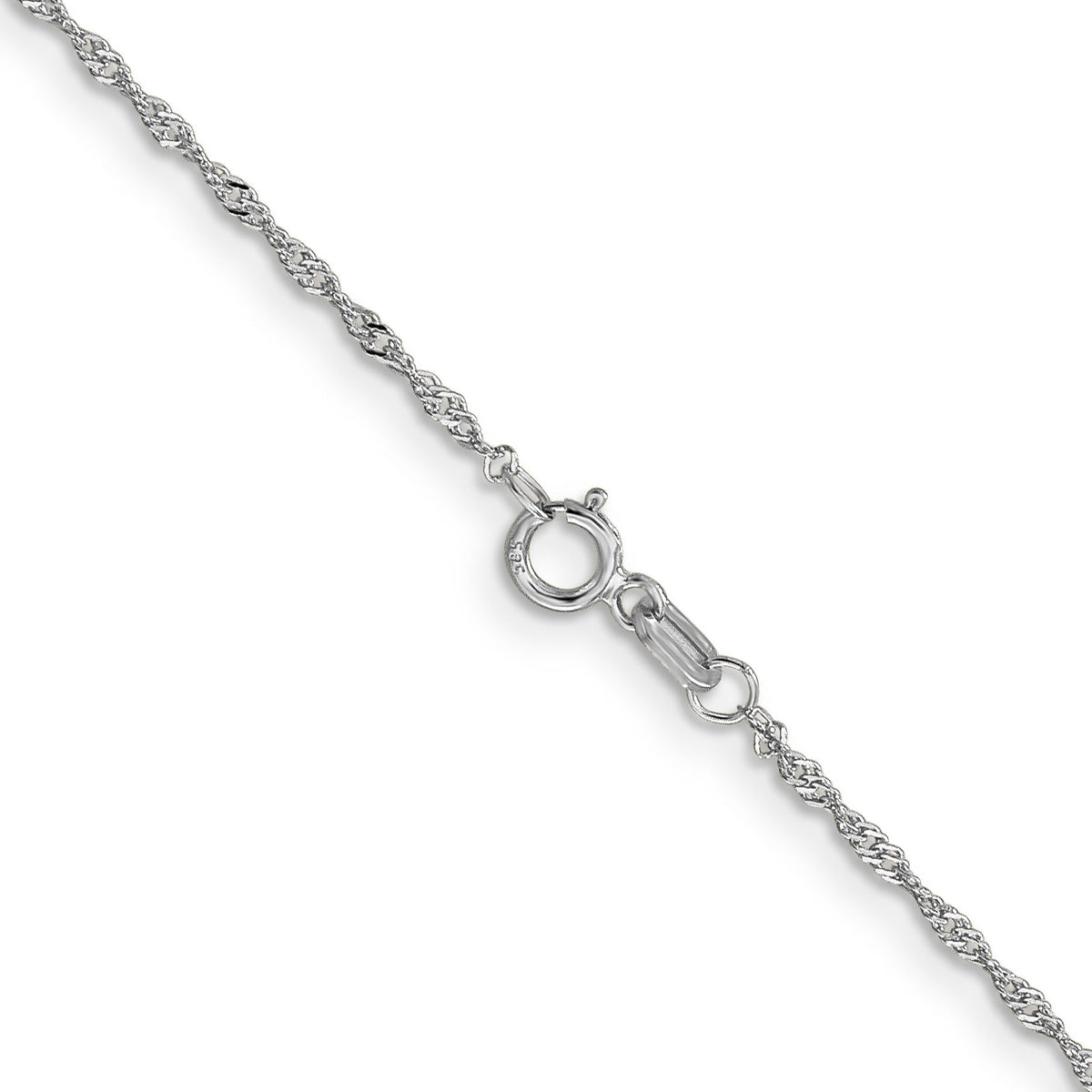14k WG 1.1mm Singapore Chain-PEN167-14