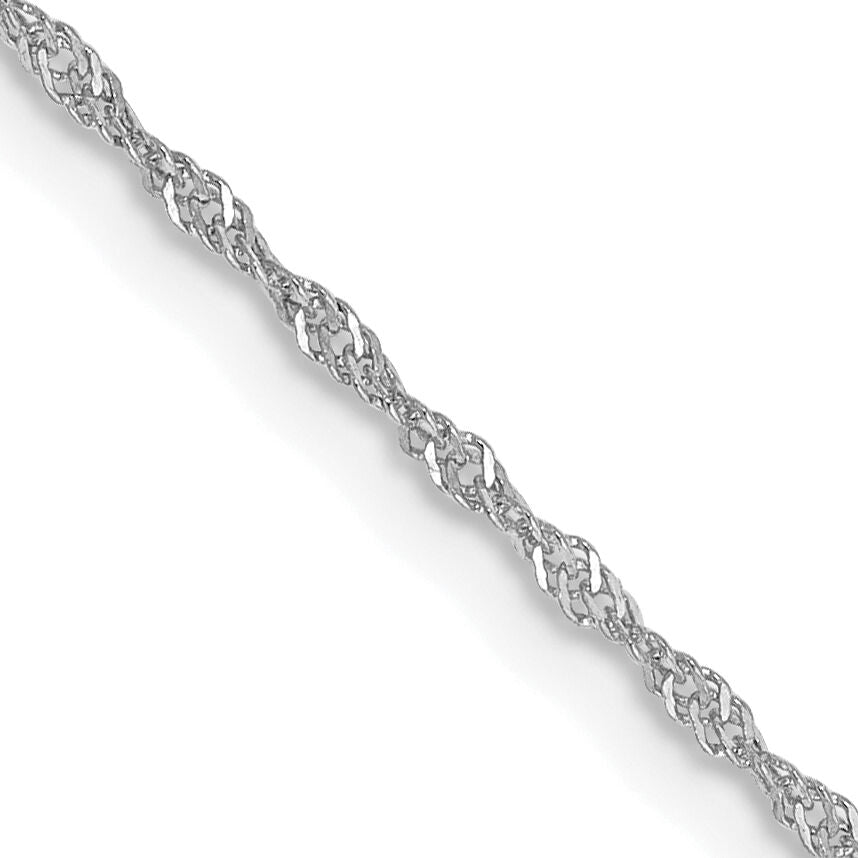 14k WG 1.1mm Singapore Chain-PEN167-22