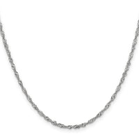 14k WG 2.0mm Singapore Chain-PEN169-24