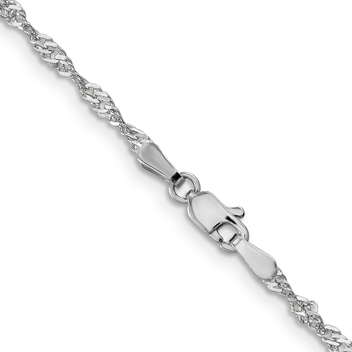 14k WG 2.0mm Singapore Chain-PEN169-30