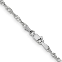 14k WG 2.0mm Singapore Chain-PEN169-18