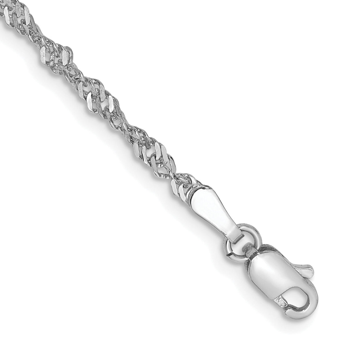 14k WG 2.0mm Singapore Chain-PEN169-7