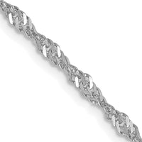 14k WG 2.0mm Singapore Chain-PEN169-16