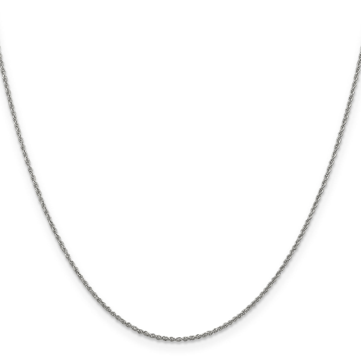 14k WG 1.1mm Baby Rope Chain-PEN171-18