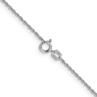 14k WG 1.1mm Baby Rope Chain-PEN171-20
