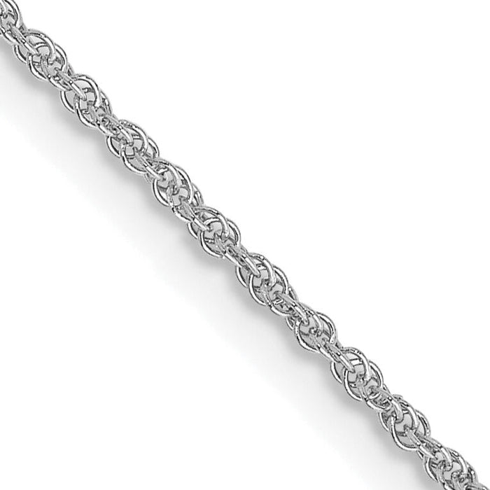 14k WG 1.1mm Baby Rope Chain-PEN171-20