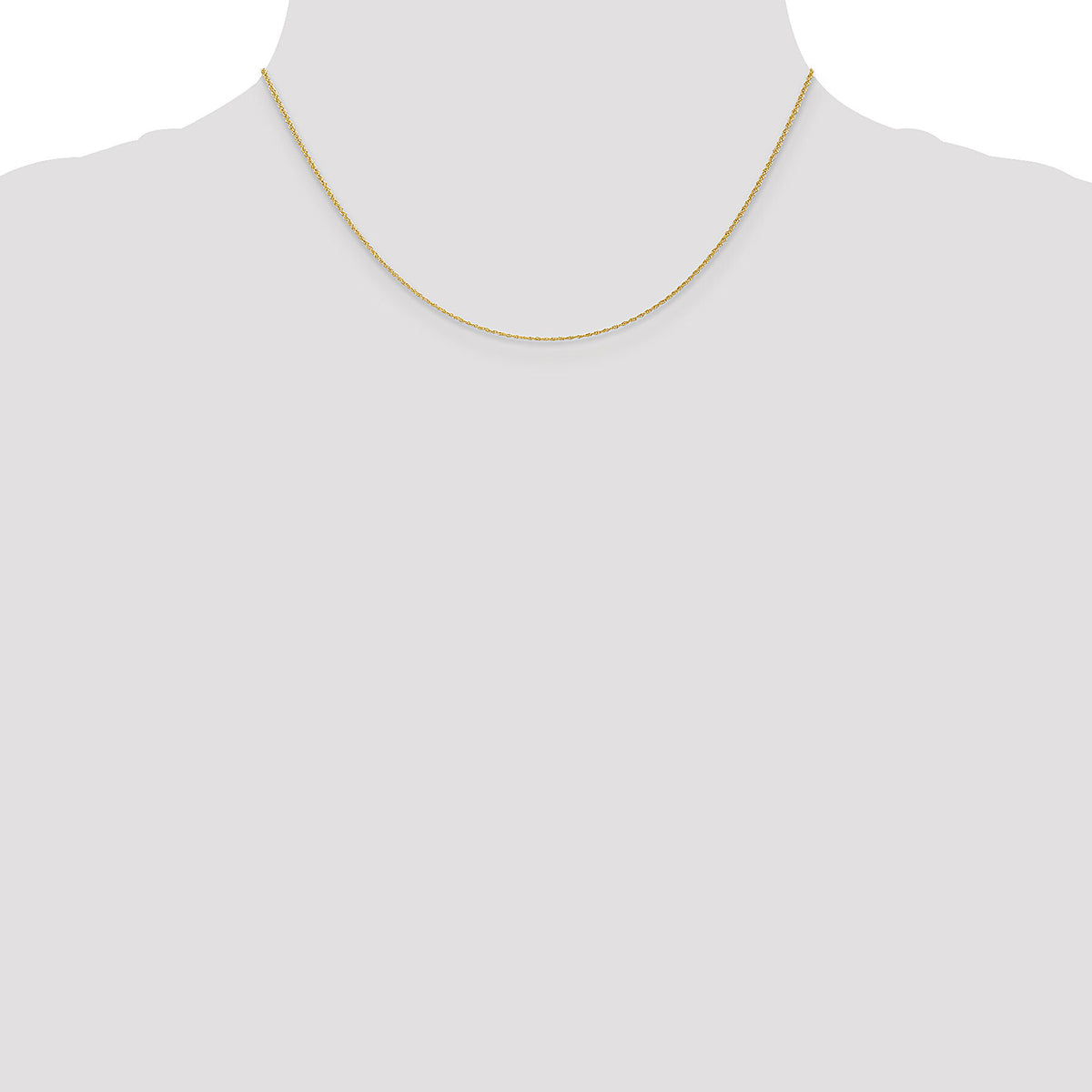 14k 1.1mm Baby Rope Chain-PEN173-16