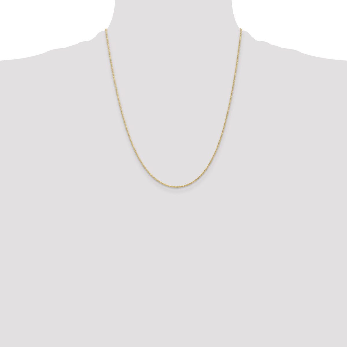 14k 1.1mm Baby Rope Chain-PEN173-22