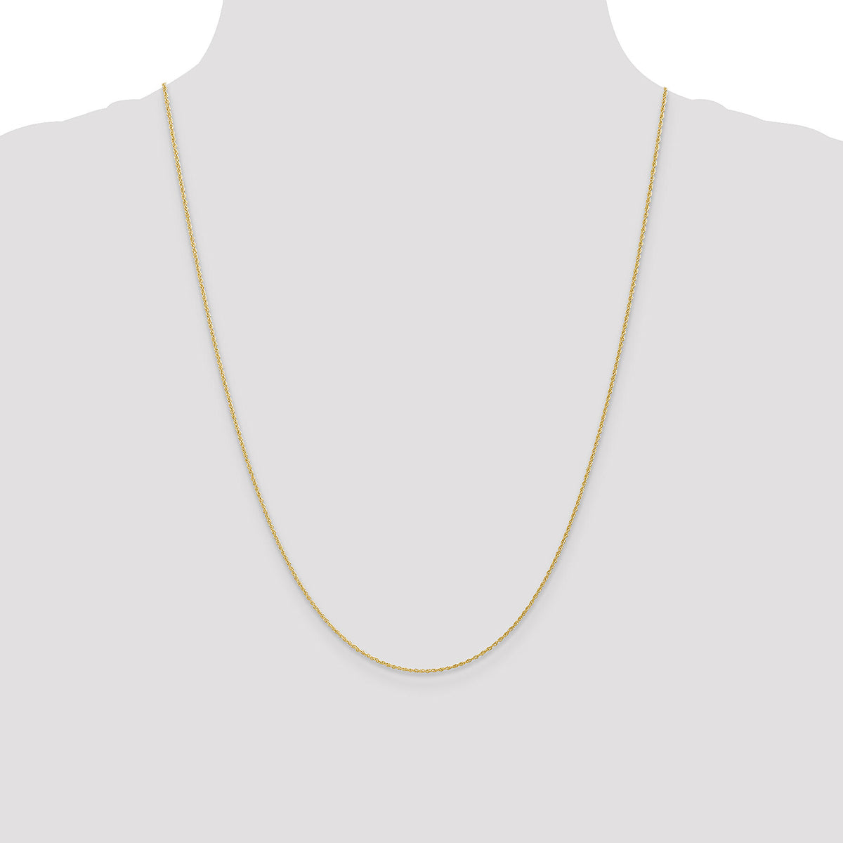14k 1.1mm Baby Rope Chain-PEN173-24