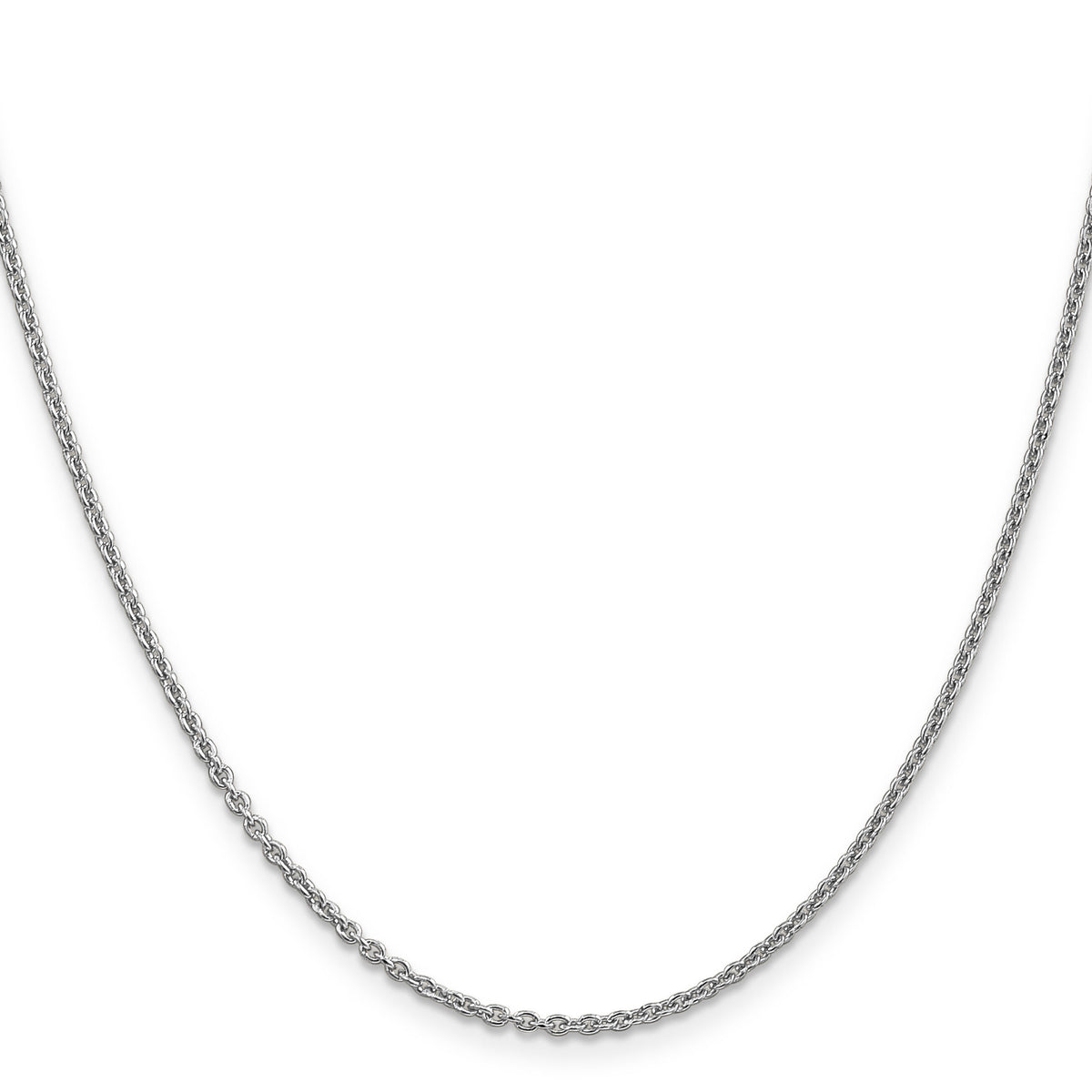 14k White Gold 1.8mm Forzantine Cable Chain-PEN188-22