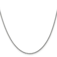 14k White Gold 1.8mm Forzantine Cable Chain-PEN188-20