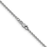 14k White Gold 1.8mm Forzantine Cable Chain-PEN188-20