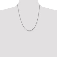 14k White Gold 1.8mm Forzantine Cable Chain-PEN188-22