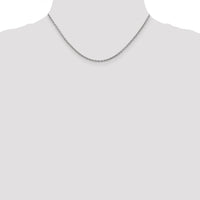 14k White Gold 2.2mm Forzantine Cable Chain-PEN189-16