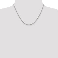 14k White Gold 2.2mm Forzantine Cable Chain-PEN189-18