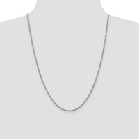 14k White Gold 2.2mm Forzantine Cable Chain-PEN189-24