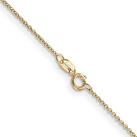 14k .9mm Cable with Spring Ring Clasp Chain-PEN190-14