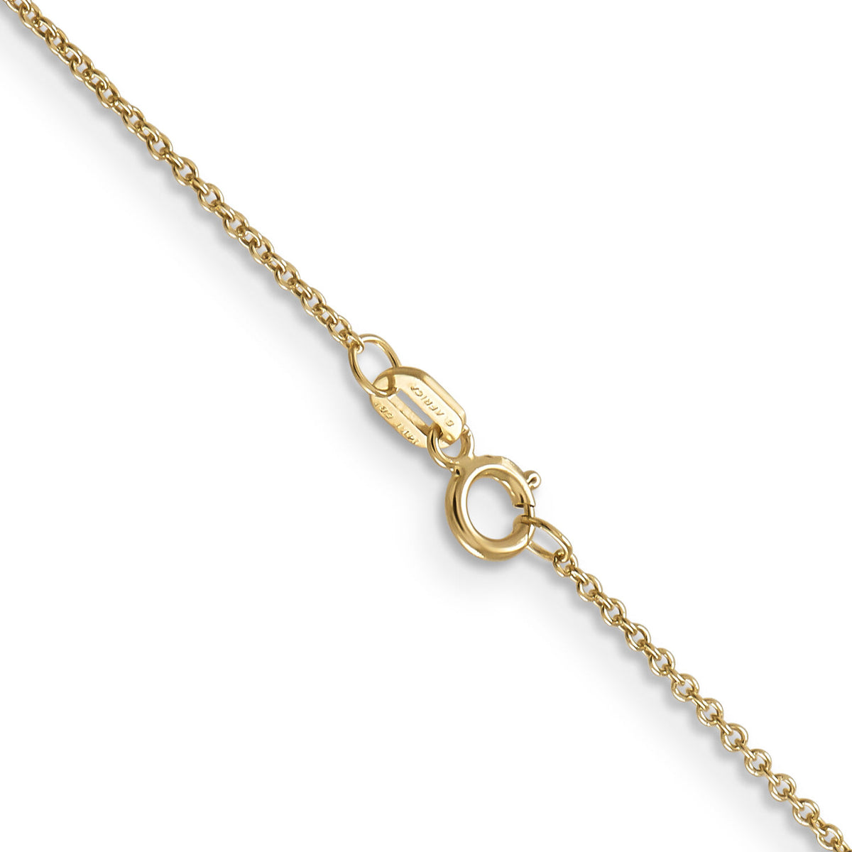 14k .9mm Cable with Spring Ring Clasp Chain-PEN190-24