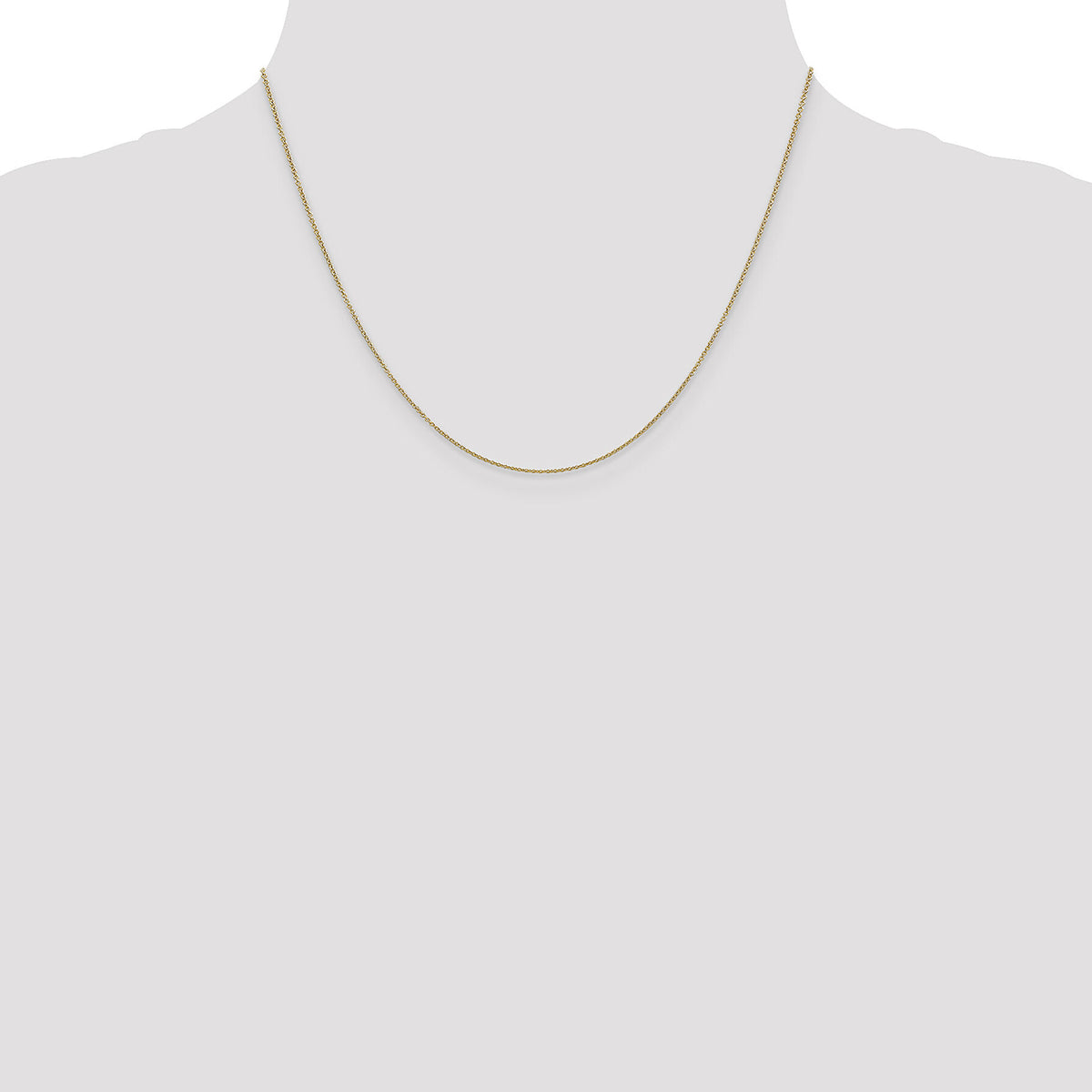 14k .9mm Cable with Spring Ring Clasp Chain-PEN190-18