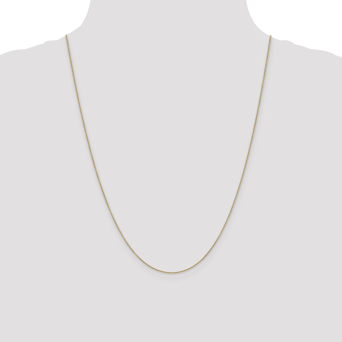 14k .9mm Cable with Spring Ring Clasp Chain-PEN190-24