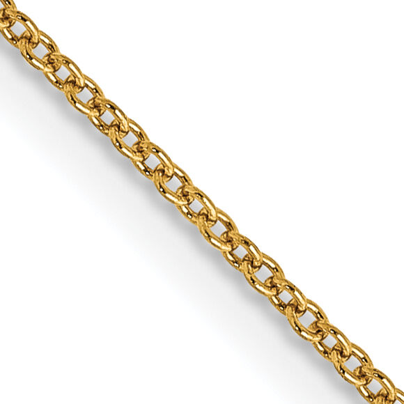 14k .9mm Cable with Spring Ring Clasp Chain-PEN190-14