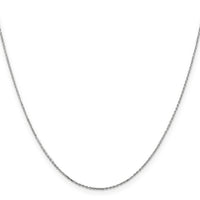 14k White Gold .8mm D/C Cable with Lobster Clasp Chain-PEN192L-26