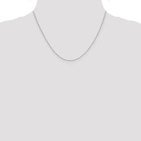 14k White Gold .8mm D/C Cable with Lobster Clasp Chain-PEN192L-18