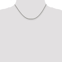 14k White Gold 2.5mm D/C Cable Chain-PEN194-16
