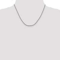 14k White Gold 2.5mm D/C Cable Chain-PEN194-18