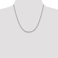 14k White Gold 2.5mm D/C Cable Chain-PEN194-20