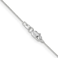 14k White Gold .65mm D/C Round Open Link Cable Chain-PEN195-24