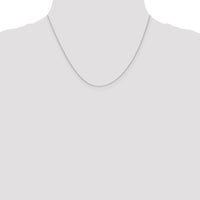 14k White Gold .65mm D/C Round Open Link Cable Chain-PEN195-18