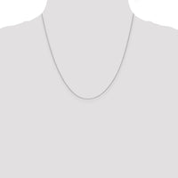 14k White Gold .65mm D/C Round Open Link Cable Chain-PEN195-20