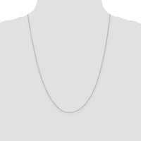 14k White Gold .65mm D/C Round Open Link Cable Chain-PEN195-24