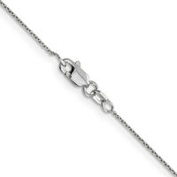 14k White Gold .8mm D/C Round Open Link Cable Chain-PEN196-18