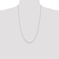 14k White Gold .8mm D/C Round Open Link Cable Chain-PEN196-26