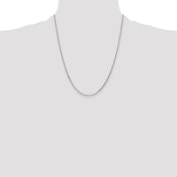 14k White Gold 1.4mm D/C Round Open Link Cable Chain-PEN197-22