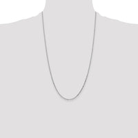 14k White Gold 1.4mm D/C Round Open Link Cable Chain-PEN197-26